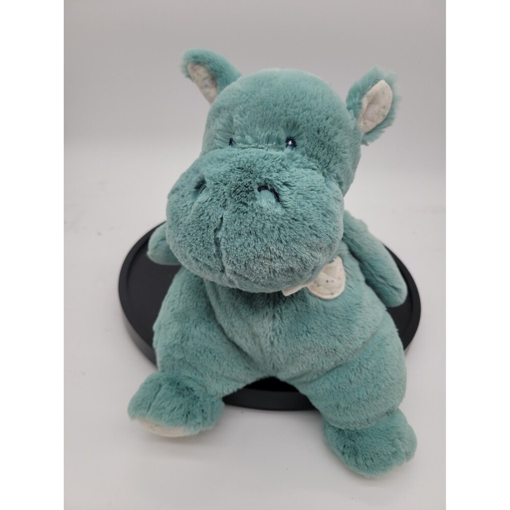Gund Oh So Snuggly Hippo Plush Stuffed Animal Small 14 in Birth+
